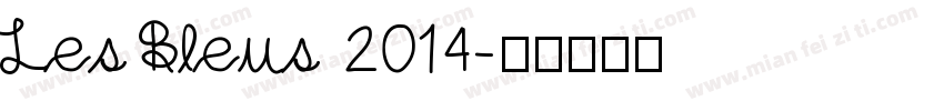 Les Bleus 2014字体转换